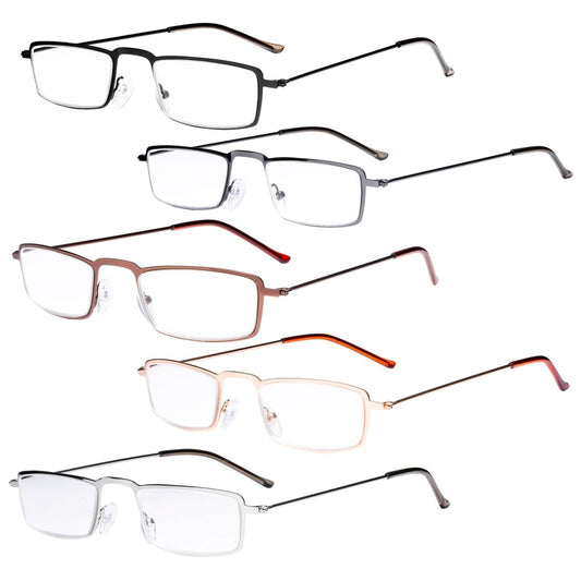 5 Pack Fancy Lightweight Reading Glasses R12004